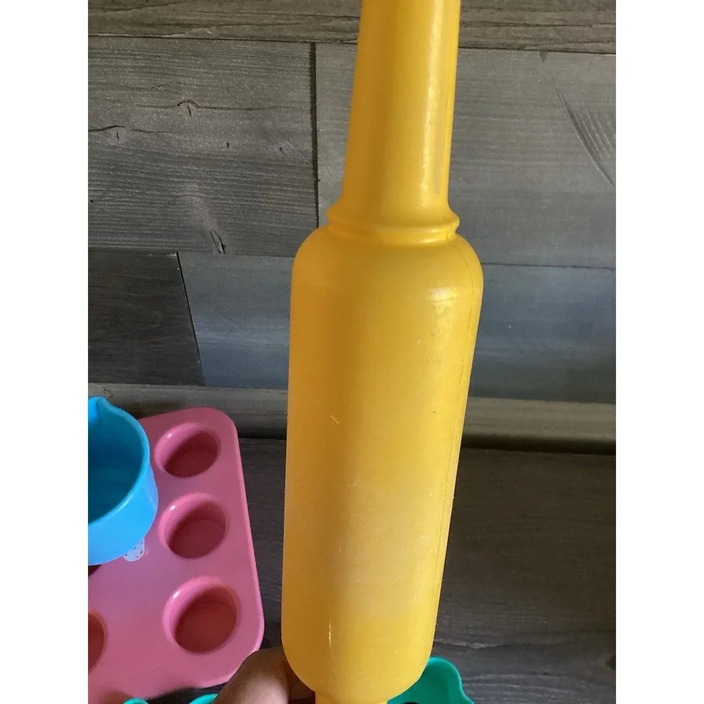 Vintage Little Tikes Baking Set Cupcake Pan Rolling Pin Cookie Cutters
